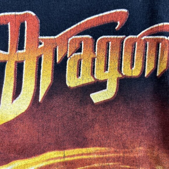 Vintage Dragon Force Power Metal Band Tour T Shirt Size Small Black Anvil Y2K - Picture 3 of 9